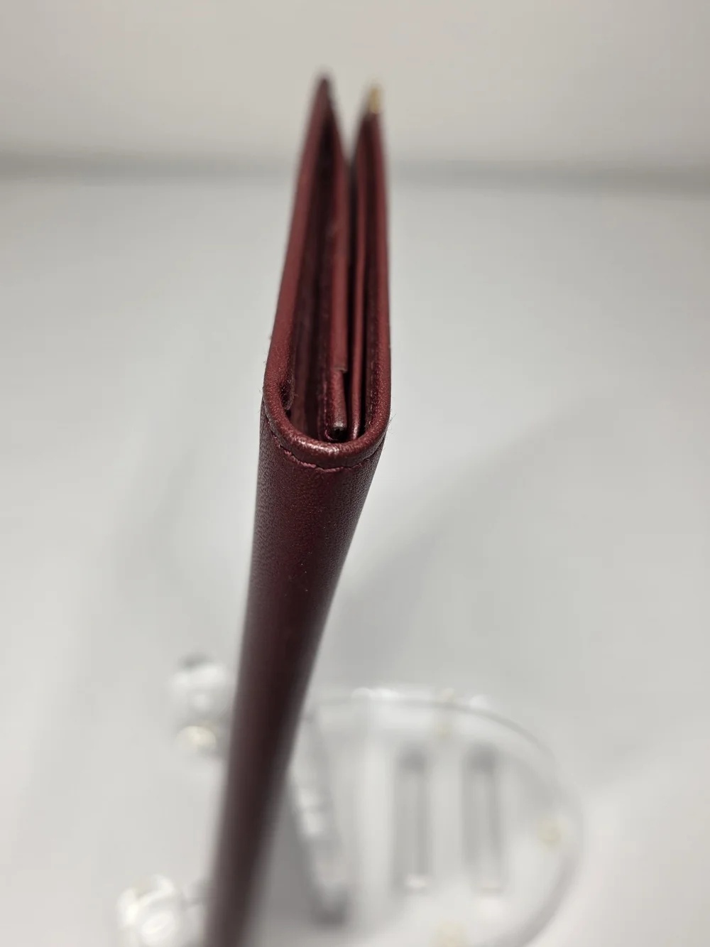Cartier Burgundy Long Leather Wallet
